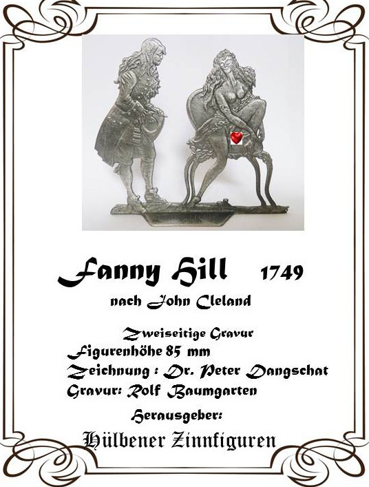 Zinnfigur Flachfigur  "Fanny Hill"
