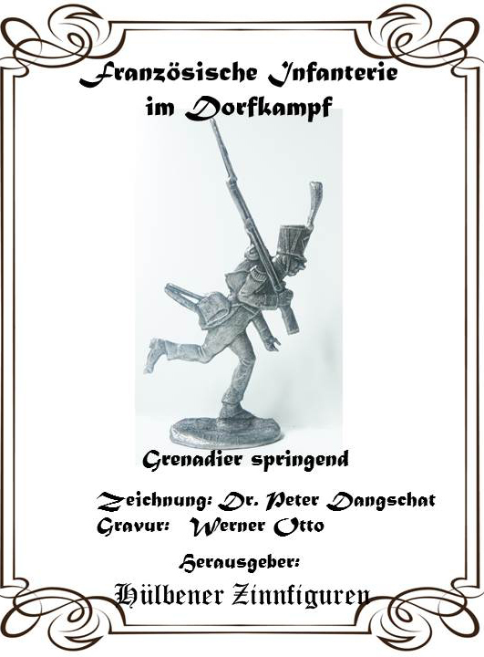 Franz. Infanterie im Dorfkampf  Grenadier springend