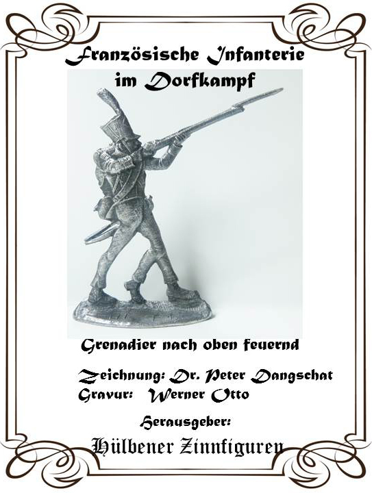 Franz. Infanterie im Dorfkampf   Grenadier nach oben feuernd