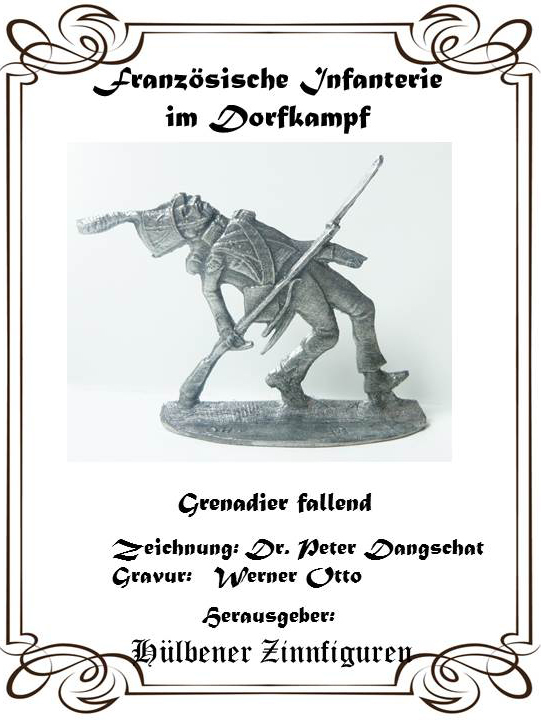 Franz. Infanterie im Dorfkampf  1813-1815  Grenadier fallend
