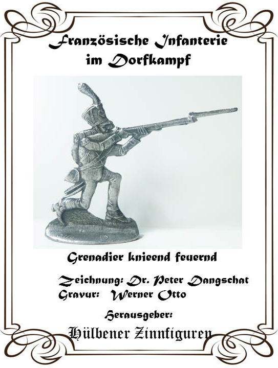 Franz. Infanterie im Dorfkampf    Grenadier knieend feuernd