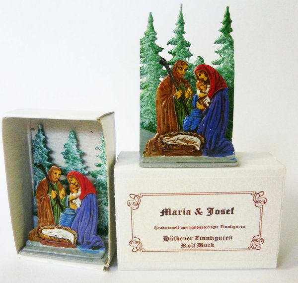 Maria & Josef ,  Weihnachten in der Streichholzschachtel