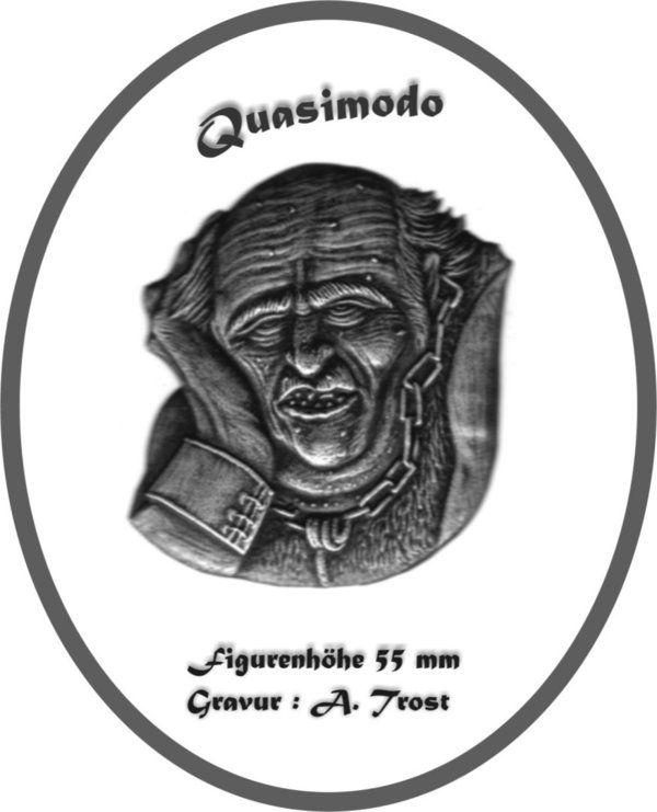 Flachfigur Büste  " Quasimodo"