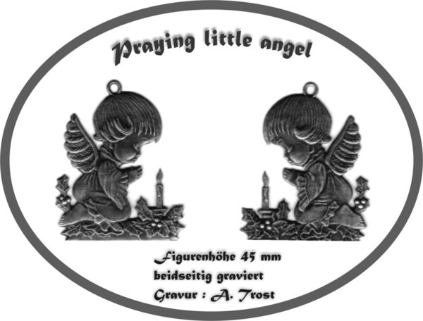 Weihnachtsanhänger  "praying little angel"