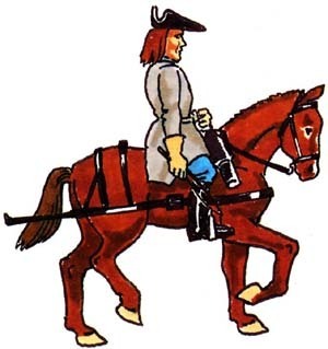 Prince August Zinngiessform Artillerie- und Zug- Pferd mit Reiter