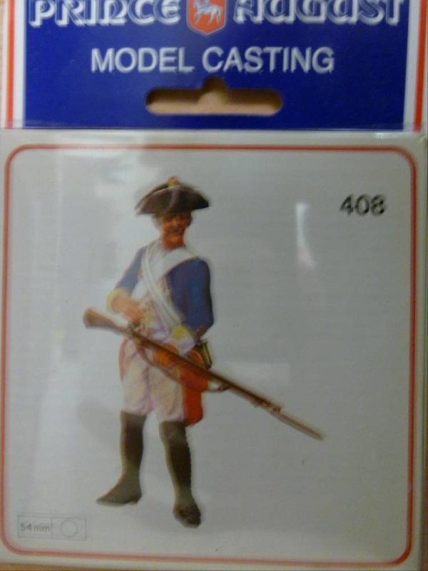 Prince August Zinngiessform Preussischer Musketier 408