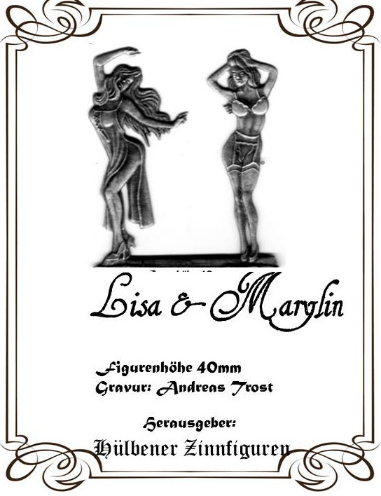 Flachfigur  " Lisa & Marilyn "