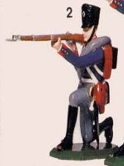 Preußische Musketiere Musketiere knieend schiessend