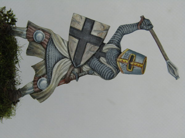 Bemalte Flachfigur   "Deutschorden Ritter" 2