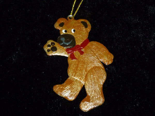 handbemalter Weihnachts-Anhänger "Bär "